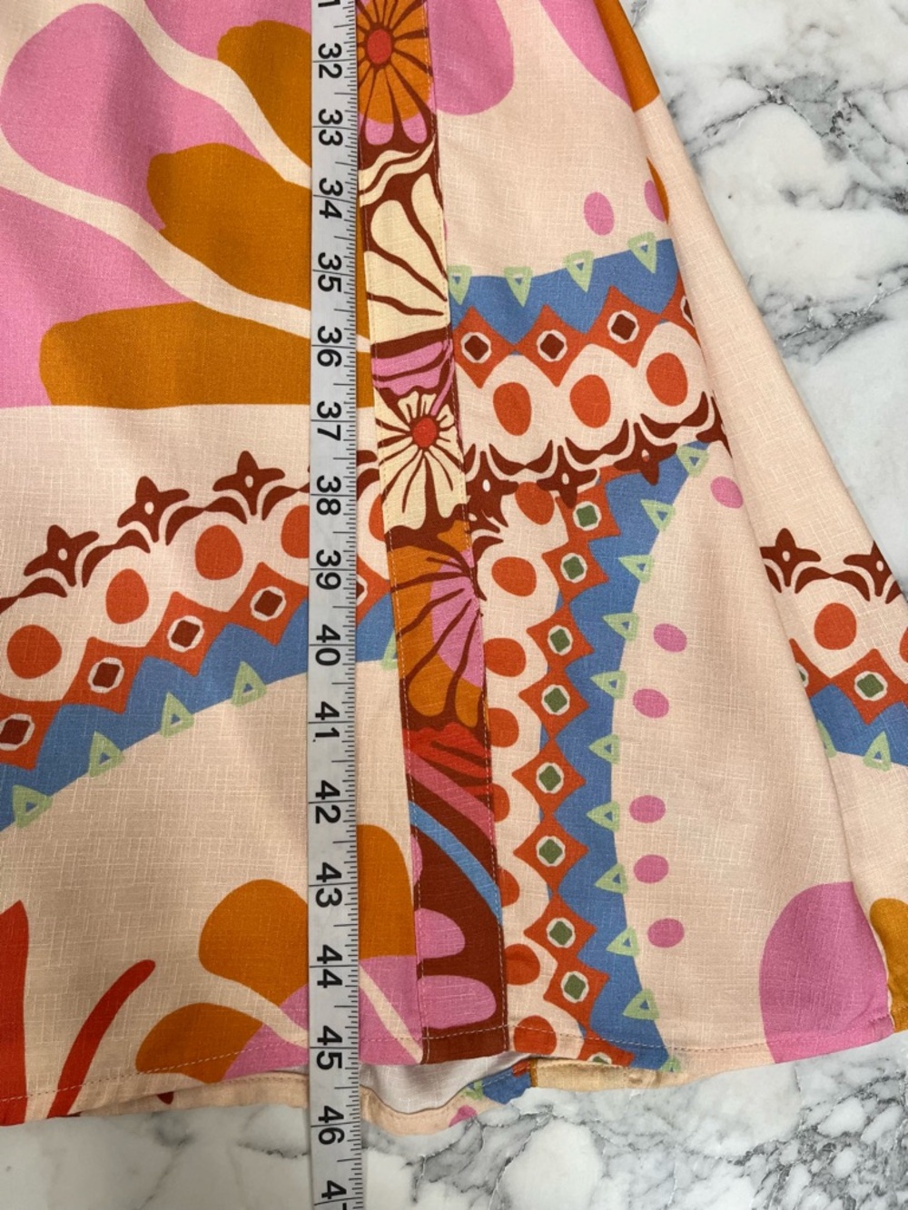 Maaji Pink Orange Blue Floral Maxi Dress - Picture 12 of 16